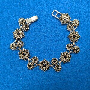 Brighton Garden of Eden Black and Silver Reversable Bracelet